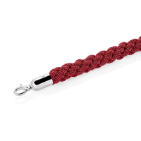 Vorschau: Verbindungskordel, rot, Polyester, Beschläge verchromt, hochglanzpoliert, 1,50 m Vorschau: Verbindungskordel, rot, Polyester, Beschläge verchromt, hochglanzpoliert, 1,50 m