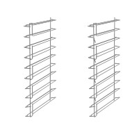 Gestell GN1/1 mit 10 Auflageschienen für SMEG Heissluftöfen Gestell GN1/1 mit 10 Auflageschienen für SMEG Heissluftöfen