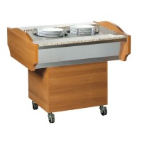 SOLOTEC Tellerspender für Teller 2 x 50 Teller Dm. 240/320 mm in Wallnussoptik SOLOTEC Tellerspender für Teller 2 x 50 Teller Dm. 240/320 mm in Wallnussoptik