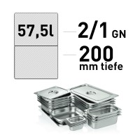 GN-Behälter - Edelstahl - GN 2/1 - 200 mm GN-Behälter - Edelstahl - GN 2/1 - 200 mm