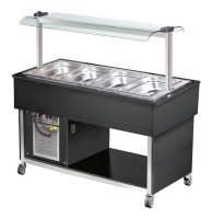 Vorschau: SOLOTEC Kaltbuffet 4/1 GN, +2 / +8°C, mit statischer Kühlung in schwarz Vorschau: SOLOTEC Kaltbuffet 4/1 GN, +2 / +8°C, mit statischer Kühlung in schwarz