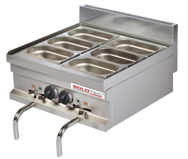 Elektro Bain Marie, 2 Becken je 13 Liter, 3x1/4 GN, Geräteoberteil