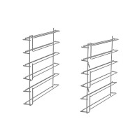 Gestell GN1/1 mit 6 Auflageschienen für SMEG Heissluftöfen Gestell GN1/1 mit 6 Auflageschienen für SMEG Heissluftöfen