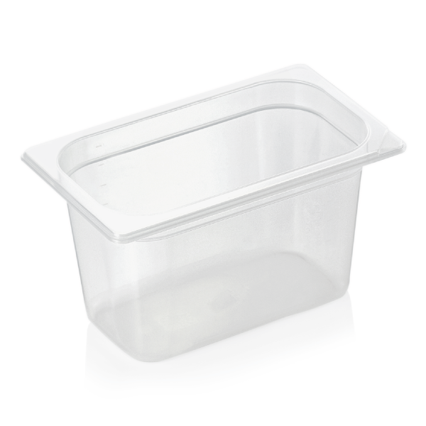 GN-Behälter, Polypropylen, GN 1/4, 150 mm, 3,5 Liter, transparent