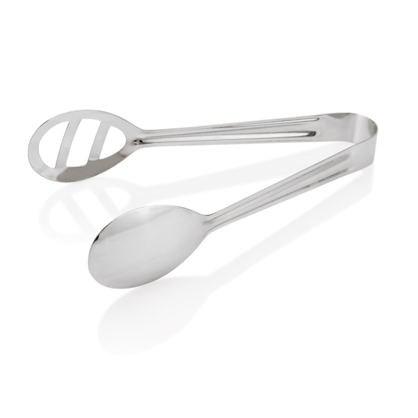 Servierzange, Löffel + perforiert, 19 cm