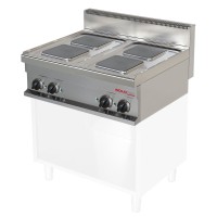 Vorschau: Elektroherd, 4 eckige Kochplatten, Geräteoberteil - SOLOTEC 700 Vorschau: Elektroherd, 4 eckige Kochplatten, Geräteoberteil - SOLOTEC 700