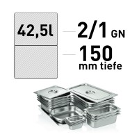 GN-Behälter - Edelstahl - GN 2/1 - 150 mm GN-Behälter - Edelstahl - GN 2/1 - 150 mm