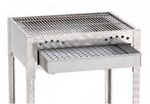 Holzkohlegrill Gastro, Standgrill