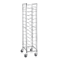 Vorschau: GN Tablettwagen für 12 GN 1/1-Tabletts, 4 Schwenkrollen, 2 mit Bremse Vorschau: GN Tablettwagen für 12 GN 1/1-Tabletts, 4 Schwenkrollen, 2 mit Bremse