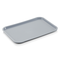 Tablett, 45,5 x 35,5 cm, lichtgrau, Polypropylen Tablett, 45,5 x 35,5 cm, lichtgrau, Polypropylen