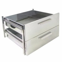 Edelstahl-Schubladenpaar für STOCK Unterbau 600 mm Edelstahl-Schubladenpaar für STOCK Unterbau 600 mm