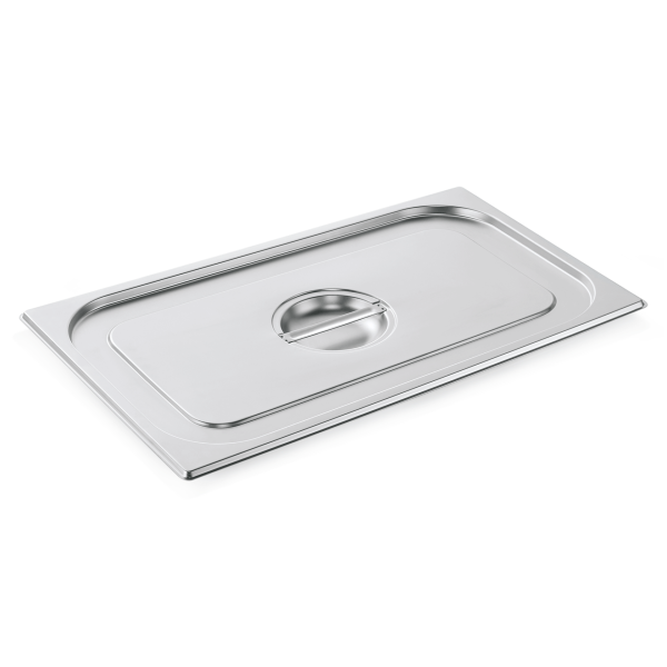 GN-Deckel, Edelstahl, GN 1/1, 530 x 325 mm, stapelbar, spülmaschinengeeignet