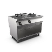 STOCK Gas-Wokherd 2 x 14 kW-Brenner, Standgerät mit offenem Unterbau STOCK Gas-Wokherd 2 x 14 kW-Brenner, Standgerät mit offenem Unterbau