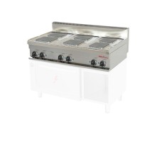 Vorschau: Elektroherd, 6 quadratische Platten, Geräteoberteil - SOLOTEC 700 Vorschau: Elektroherd, 6 quadratische Platten, Geräteoberteil - SOLOTEC 700