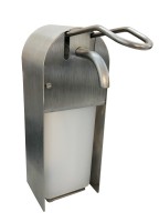 SOLOTEC Seifen- & Desinfektionsspender Edelstahl rundes Dach SOLOTEC Seifen- & Desinfektionsspender Edelstahl rundes Dach