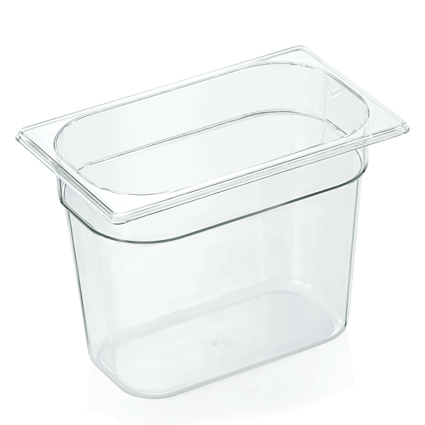 GN-Behälter, Kunststoff Polycarbonat, GN 1/4, 200 mm, 4,8 Liter