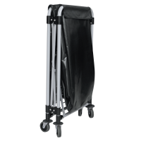 Vorschau: Wäschewagen, Eisen, pulverbeschichtet, PVC, schwarz, einklappbar, 4 Rollen, 150 Liter Vorschau: Wäschewagen, Eisen, pulverbeschichtet, PVC, schwarz, einklappbar, 4 Rollen, 150 Liter