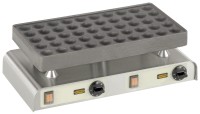 Vorschau: Poffertjes-Platte, 50 Mulden à Ø 44 x 11 mm Vorschau: Poffertjes-Platte, 50 Mulden à Ø 44 x 11 mm