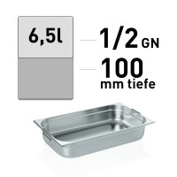 GN Behälter - Edelstahl - GN 1/2 - 100 mm - Fallgriffe GN Behälter - Edelstahl - GN 1/2 - 100 mm - Fallgriffe
