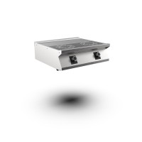 STOCK 2-Zonen-Elektro-Induktionsherd, Geräteoberteil, 2 Zonen nebeneinanderliegend mit je 5 kW, Ø 23 STOCK 2-Zonen-Elektro-Induktionsherd, Geräteoberteil, 2 Zonen nebeneinanderliegend mit je 5 kW, Ø 23