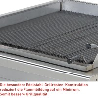 Vorschau: Gas-Lavasteingrill, 2 Heizzonen, mit offenem Unterbau - SOLOTEC 900 Vorschau: Gas-Lavasteingrill, 2 Heizzonen, mit offenem Unterbau - SOLOTEC 900
