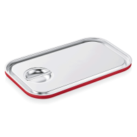 GN-Behälterdeckel, Edelstahl, GN 1/1, Silikondichtung, ab 100 mm+ GN-Behälterdeckel, Edelstahl, GN 1/1, Silikondichtung, ab 100 mm+