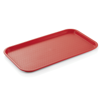 Tablett GN 1/1, rot, Polypropylen Tablett GN 1/1, rot, Polypropylen
