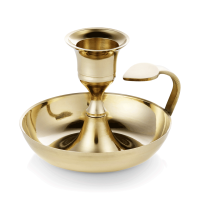 Kerzenhalter, Messing, rund, 9 cm Kerzenhalter, Messing, rund, 9 cm