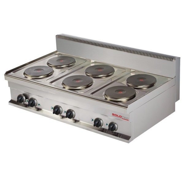 Elektroherd, 6 runde Kochplatten, Geräteoberteil - SOLOTEC 700