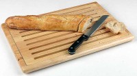 Holzbrett mit Krümelfach, 4 Antirutschfüßchen, 475 x 320 mm Holzbrett mit Krümelfach, 4 Antirutschfüßchen, 475 x 320 mm
