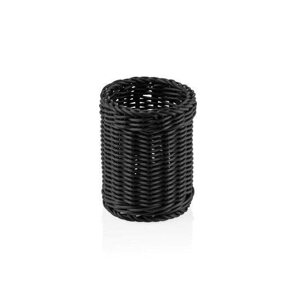 Besteckkorb, spülmaschinenfest, BPA-frei, Ø 120 x H 150 mm, schwarz