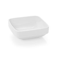 Schale / Salatiere, Porzellan, weiß, quadratisch, 250 ml Schale / Salatiere, Porzellan, weiß, quadratisch, 250 ml