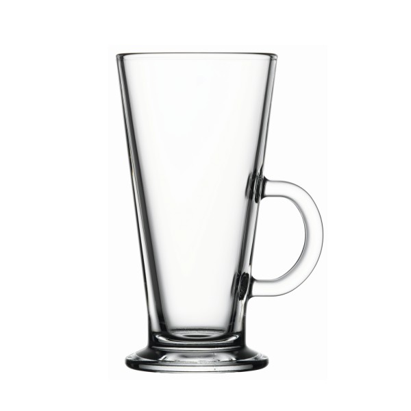 Henkelbecher aus Glas, 0,263 Liter, VPE 12 Stk.