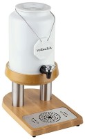 Milchkanne, Porzellan-Edelstahl-Buche wasserfest versiegelt, 10ltr. Milchkanne, Porzellan-Edelstahl-Buche wasserfest versiegelt, 10ltr.