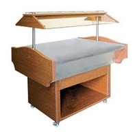 SOLOTEC Aktionsbuffet mit Edelstahlarbeitsplatte in Walnussoptik SOLOTEC Aktionsbuffet mit Edelstahlarbeitsplatte in Walnussoptik