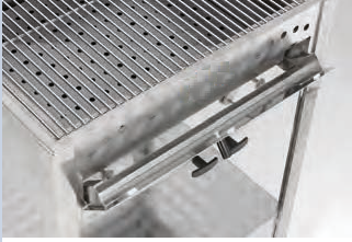 Holzkohlegrill Gastro, Standgrill