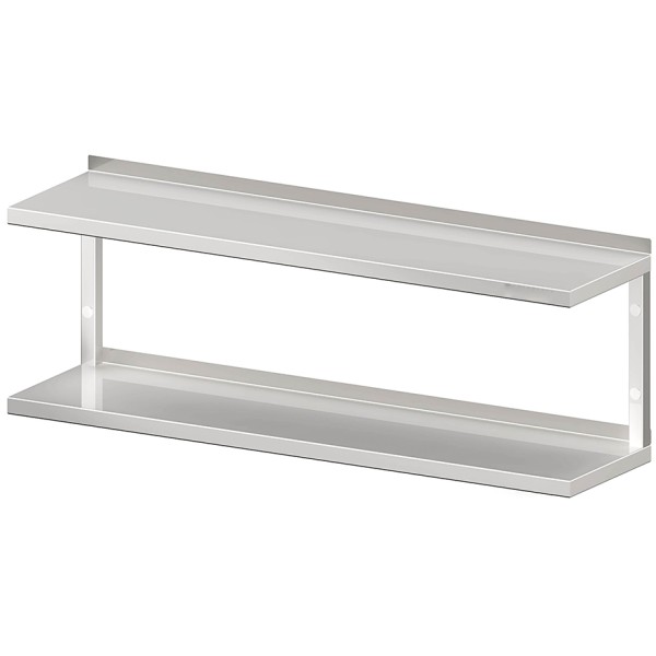 Wandbord, 2-etagig, mit Vierkantprofilen