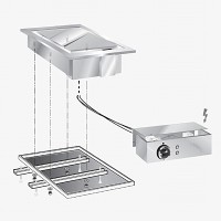 STOCK Elektro Grillplatte, glatt,Einbaugerät, 3,90 kW, Bedienelement STOCK Elektro Grillplatte, glatt,Einbaugerät, 3,90 kW, Bedienelement