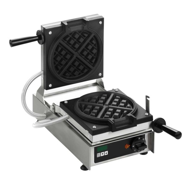 Vertikal-Backsystem, perfekte Waffeln in Form und Farbe, mit Sicherheitsverschluss und Digitaltimer
