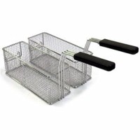 Set 2 x 1/2 Körbe für STOCK Premium 1100 15 Liter Gas-Fritteuse Set 2 x 1/2 Körbe für STOCK Premium 1100 15 Liter Gas-Fritteuse