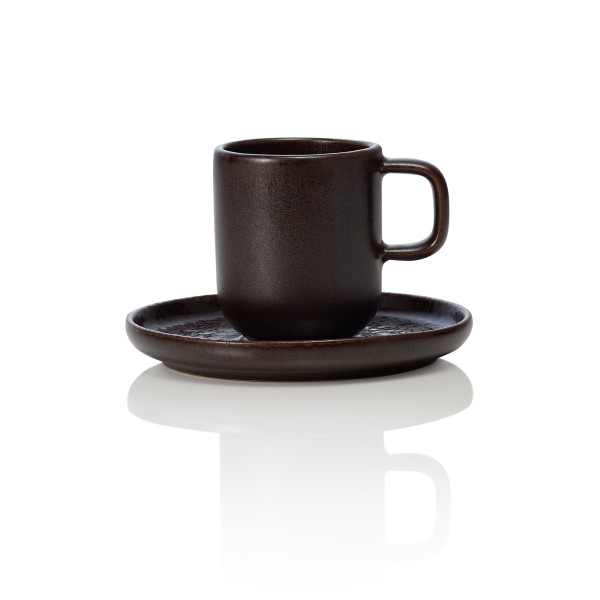 "ONE Metallic Brown" Espressotasse mit Untertasse