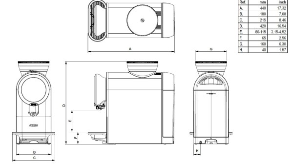 Bonamat Sprso - leistungsstarker Kaffeegenuss mit 1,98 kW, ca. 30 Tassen / Tag