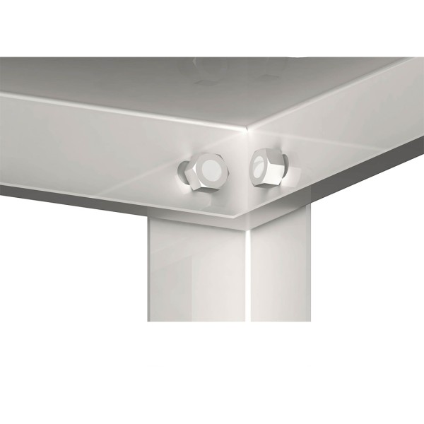 Lagerregal zur Selbstmontage, glatte, höhenverstellbare Böden, Tiefe 600mm