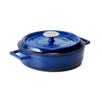 Kasserolle EisenStil, rund, 2,50 Liter, Gußeisen, emailliert, blau Kasserolle EisenStil, rund, 2,50 Liter, Gußeisen, emailliert, blau