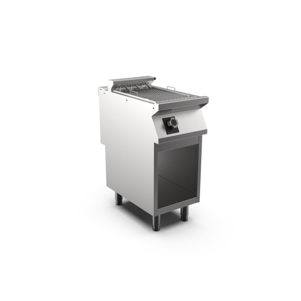 STOCK Elektro-Direkt-Grill 400 mm zum Grillen auf den Heizelementen, Standgerät mit offenem Unterbau