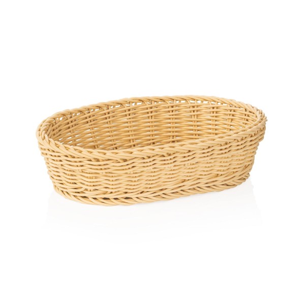 Tischkorb, stapelbar, spülmaschinenfest, BPA-frei, 280 x 160 x 80 mm, beige