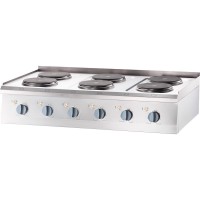 Elektro-Kochfeld als Oberteil, 6-Platten Elektro-Kochfeld als Oberteil, 6-Platten