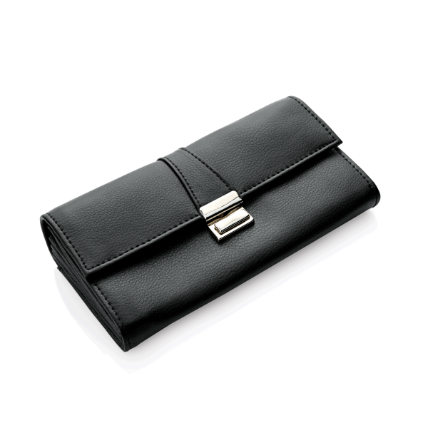 Kellnertasche, Leder, schwarz