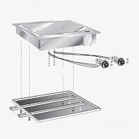 STOCK Elektro-Grillplatte, glatt, Einbaugerät, 7,80 kW STOCK Elektro-Grillplatte, glatt, Einbaugerät, 7,80 kW