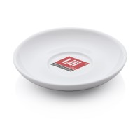 Lili Cappuccinountertasse, Porzellan, weiß, Ø 155, H 25 mm, mit Logo Lili Cappuccinountertasse, Porzellan, weiß, Ø 155, H 25 mm, mit Logo